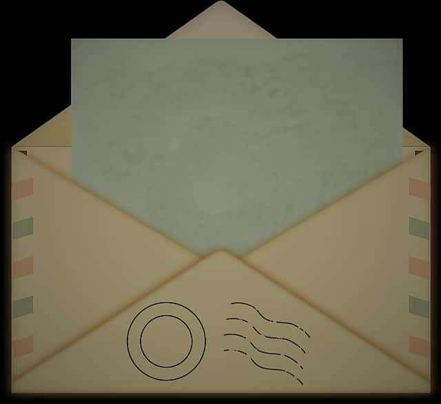 Elegant Wedding Invitation Envelope PNG Image