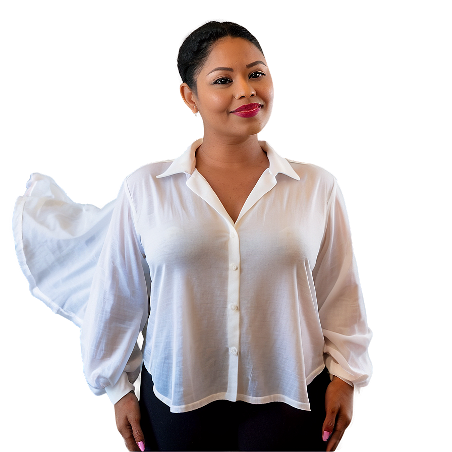 Elegant White Blouse Png Tfa22 PNG Image