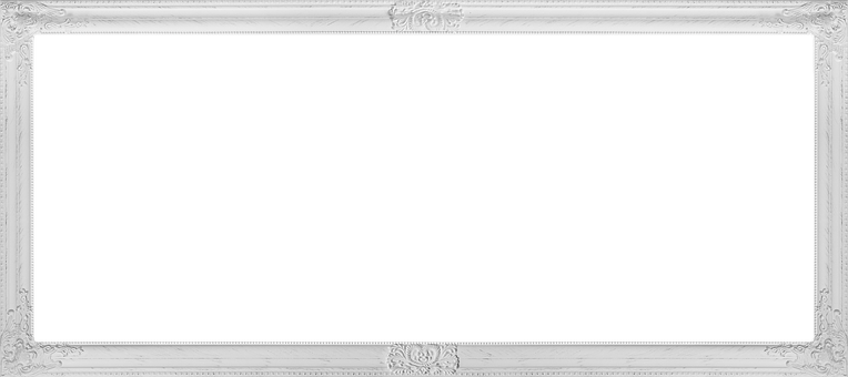 Elegant White Frame Black Center.jpg PNG Image