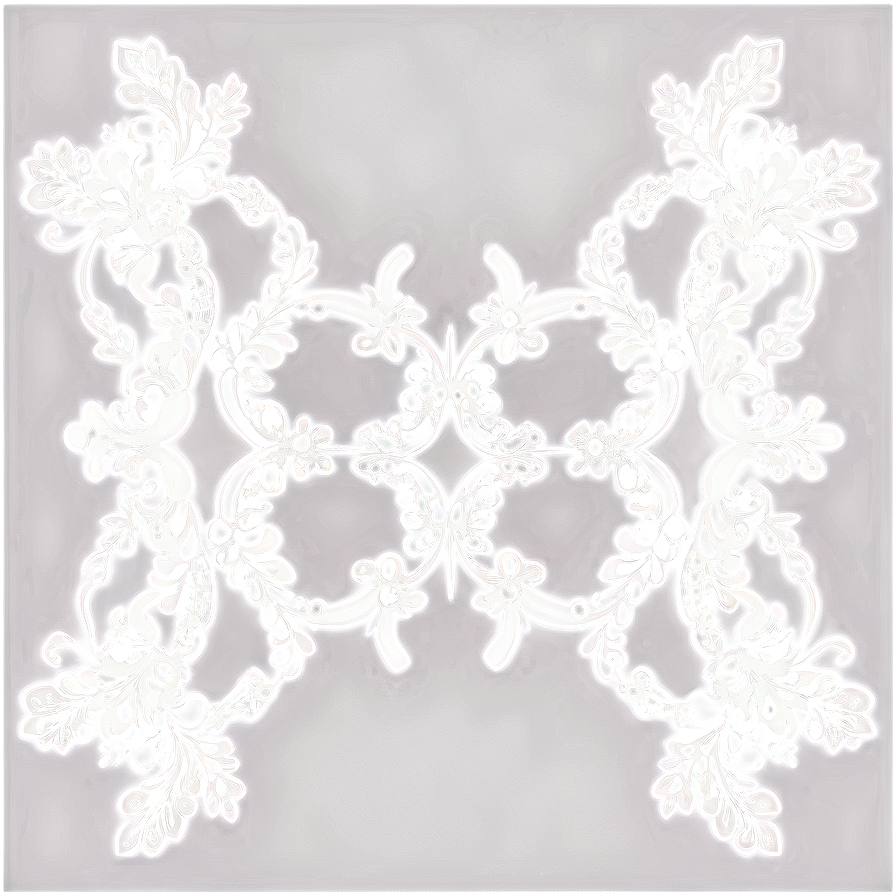 Elegant White Lace Design Png 05042024 PNG Image