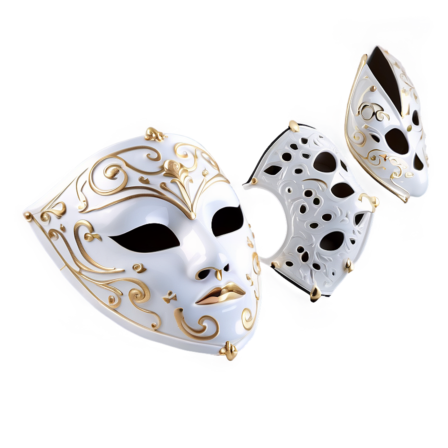 Elegant White Mask Png 32 PNG Image