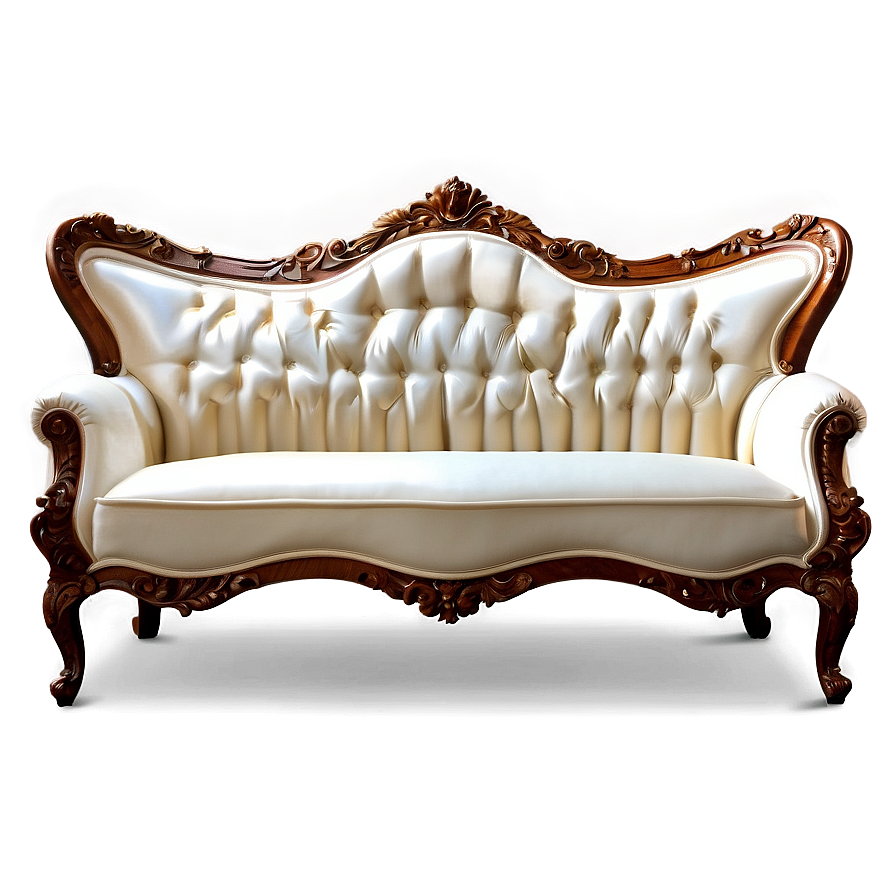 Elegant White Sofa Png 76 PNG Image