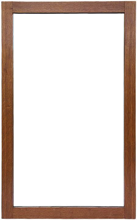 Elegant Wooden Frame PNG Image