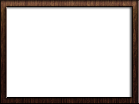 Elegant Wooden Frame PNG Image