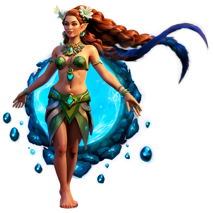 Elemental Nature Goddess Png Qah PNG Image