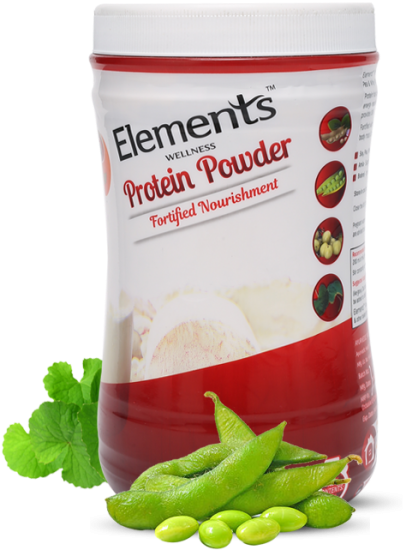 Elements Protein Powder Container PNG Image