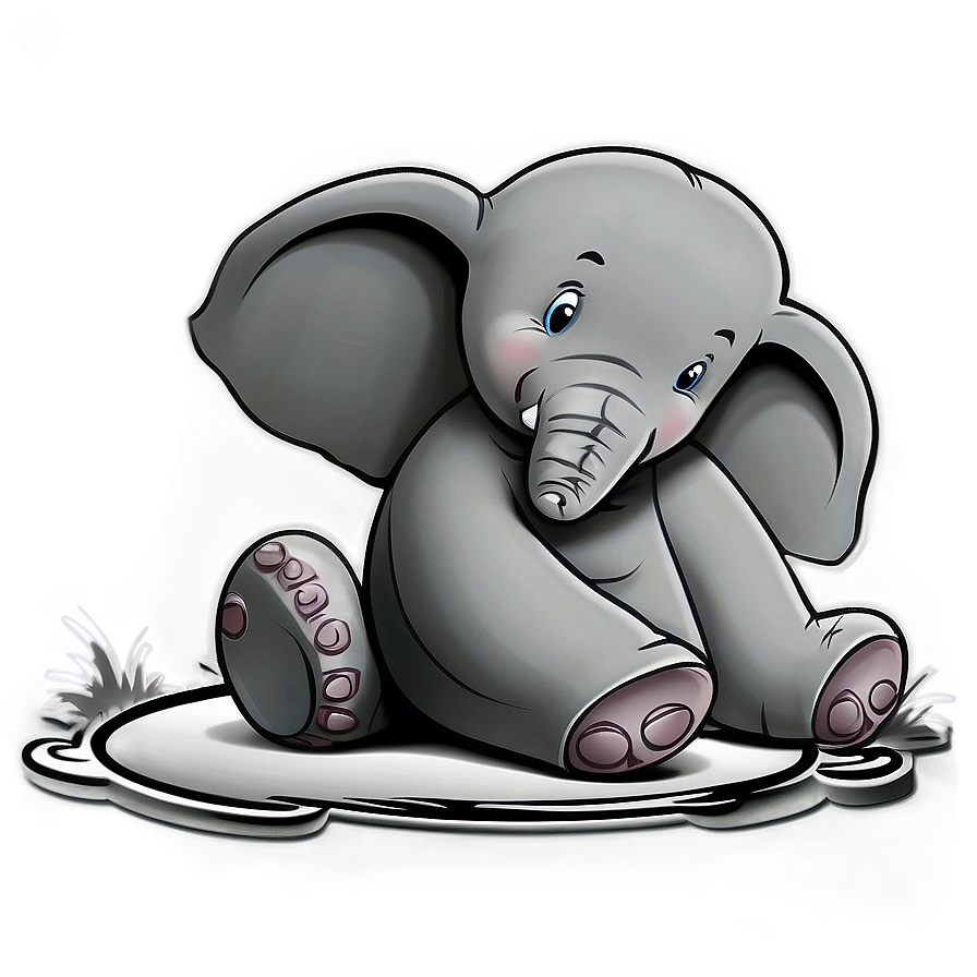 Elephant Cartoon For Coloring Png 06212024 PNG Image