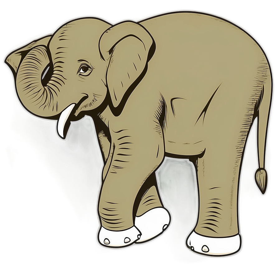 Elephant Cartoon For Coloring Png 61 PNG Image