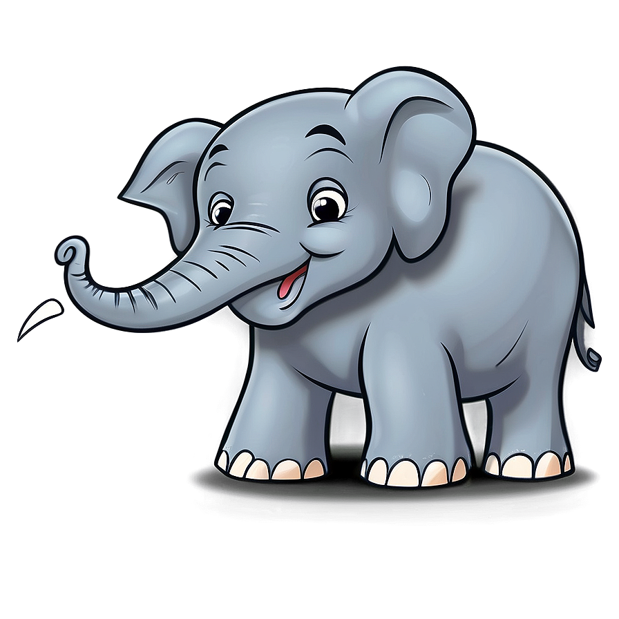 Elephant Cartoon For Coloring Png Brn PNG Image