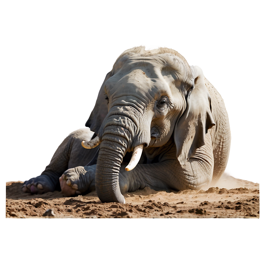 Elephant Dust Bathing Png Cab47 PNG Image