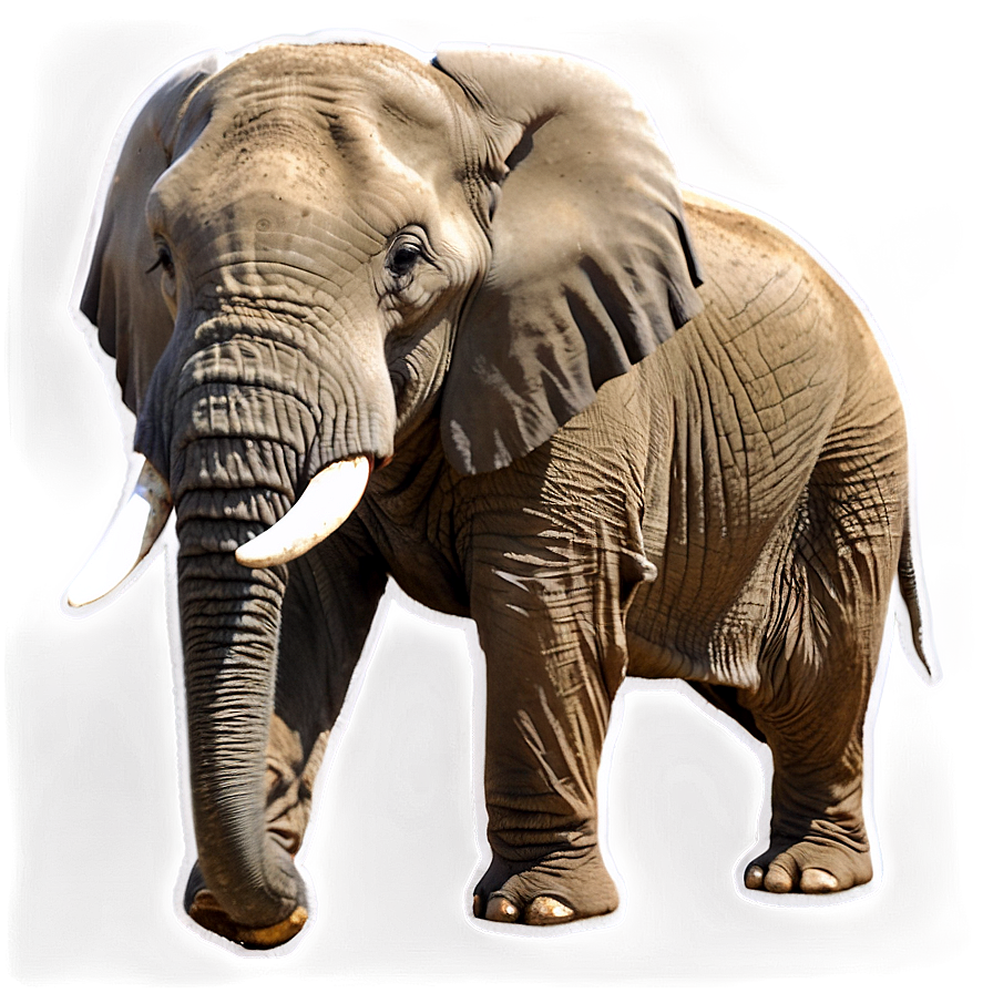 Elephant In Savannah Png Xys85 PNG Image