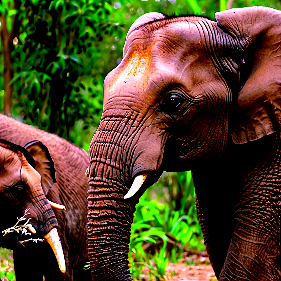 Elephant Safari Encounter Png Smd PNG Image