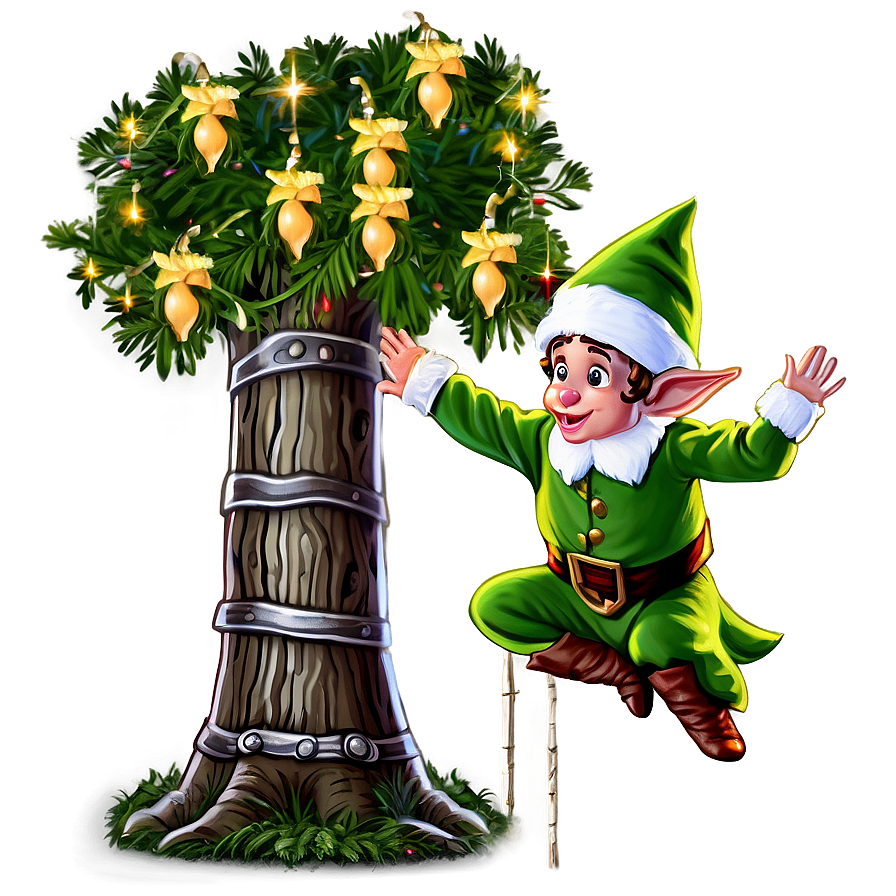 Elf Climbing Tree Png 18 PNG Image