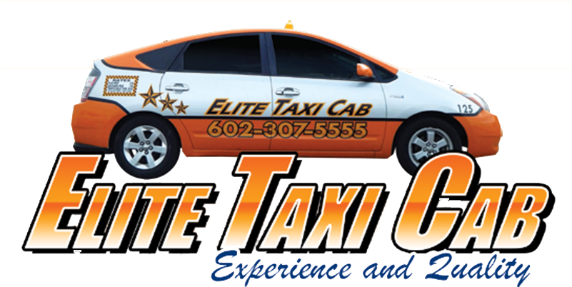 Elite Taxi Cab Advertisement PNG Image