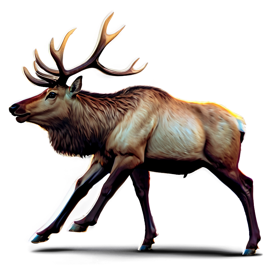 Elk Running Png Xnr PNG Image