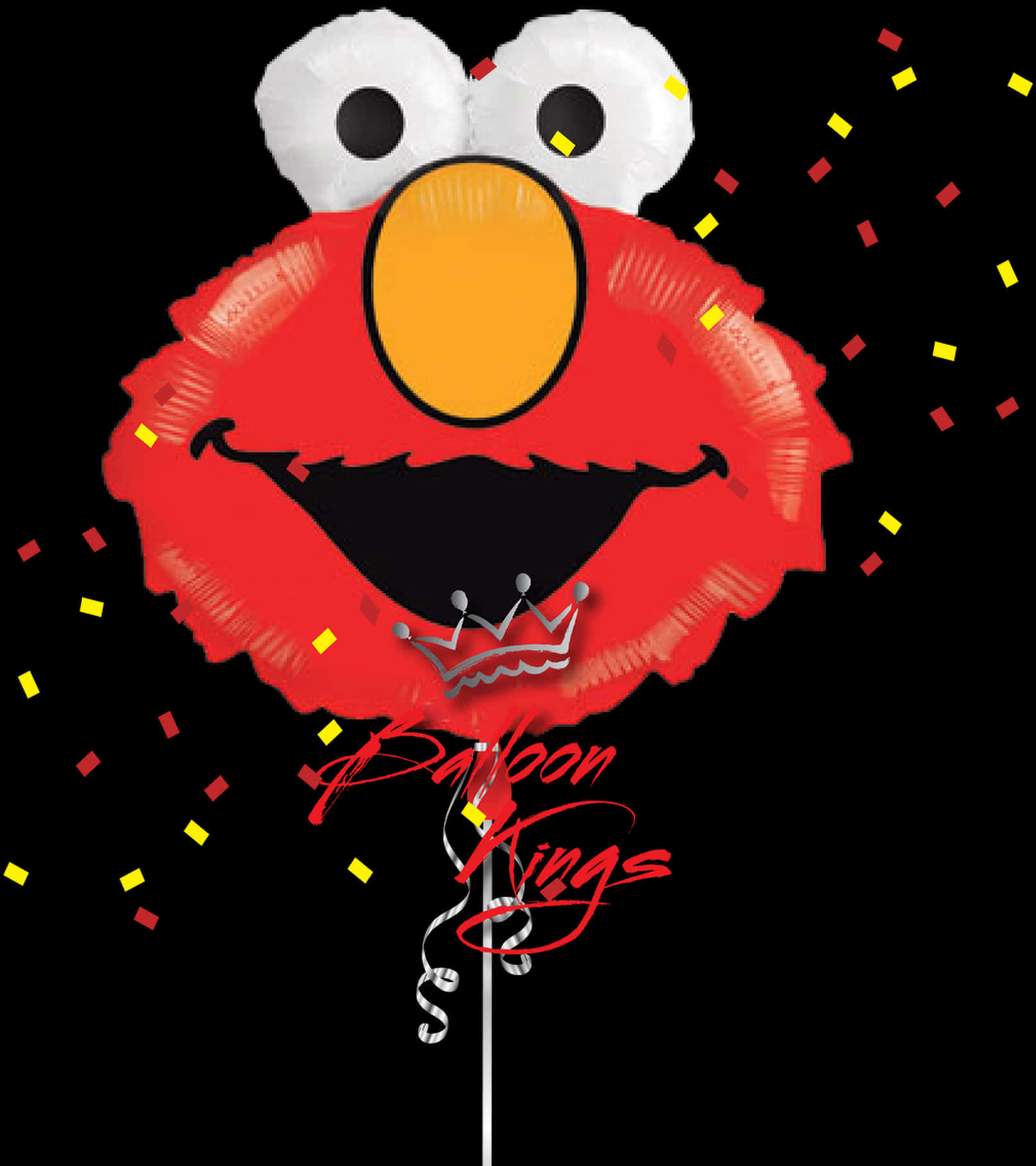 Elmo Balloon Celebration PNG Image