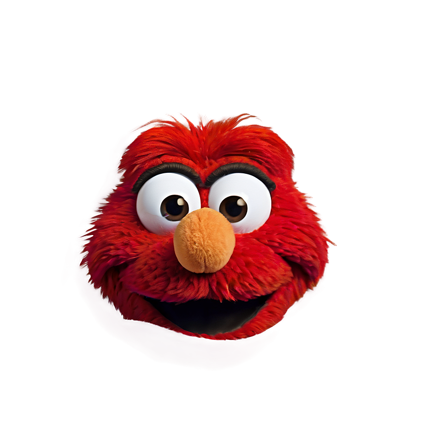 Elmo Face With Big Eyes Png 24 PNG Image