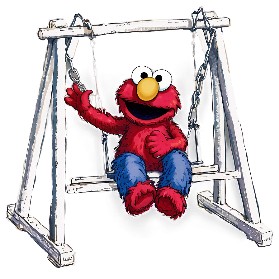 Elmo On A Swing Png Ivq PNG Image