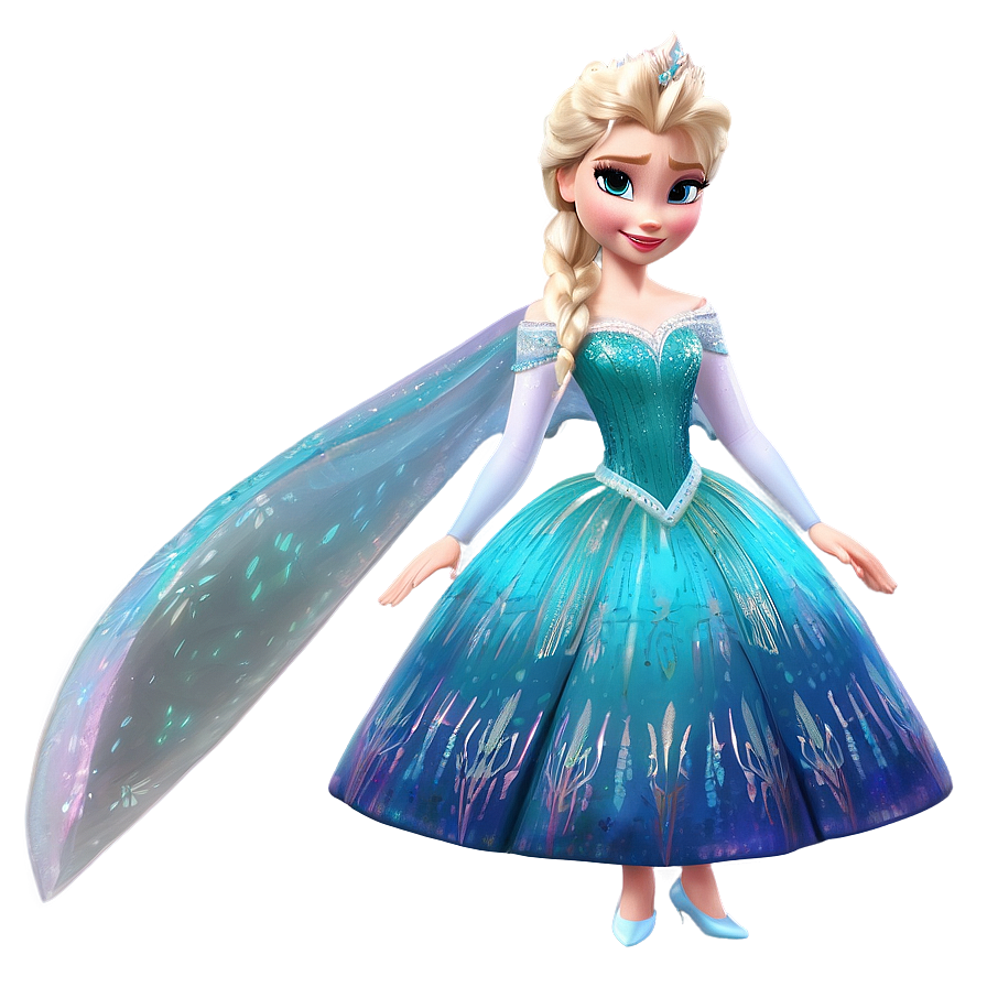 Elsa Coronation Dress Png Ovh PNG Image