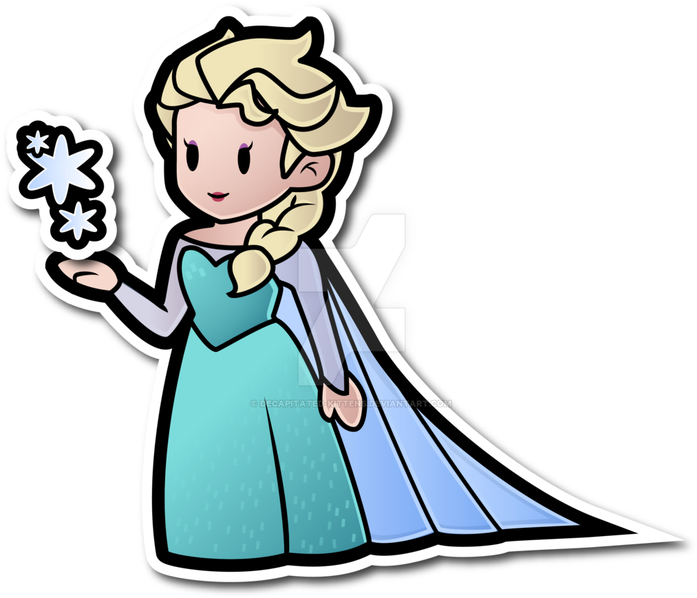 Elsa Frozen Animated Sticker PNG Image