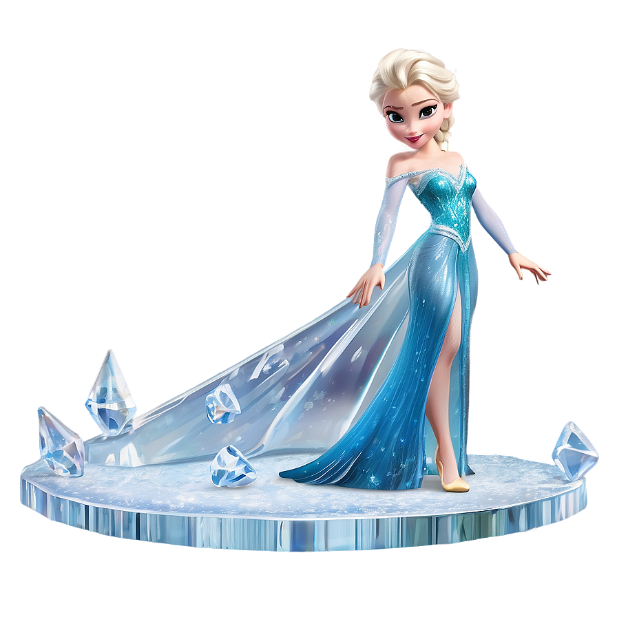 Elsa Ice Diamond Display Png Cix PNG Image