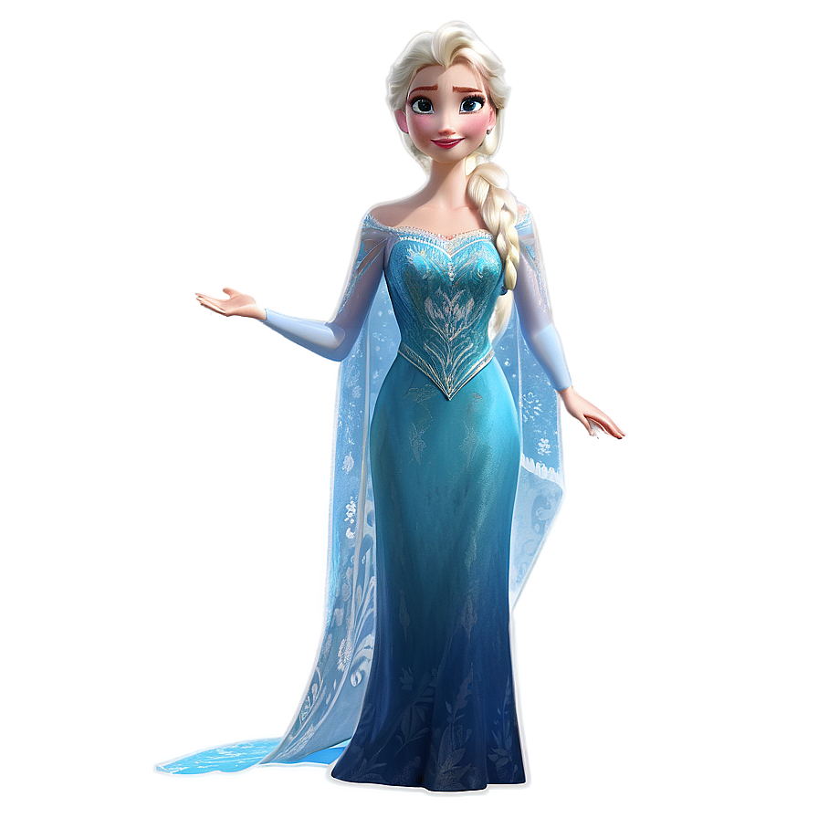 Elsa Northern Lights Appearance Png Dur12 PNG Image