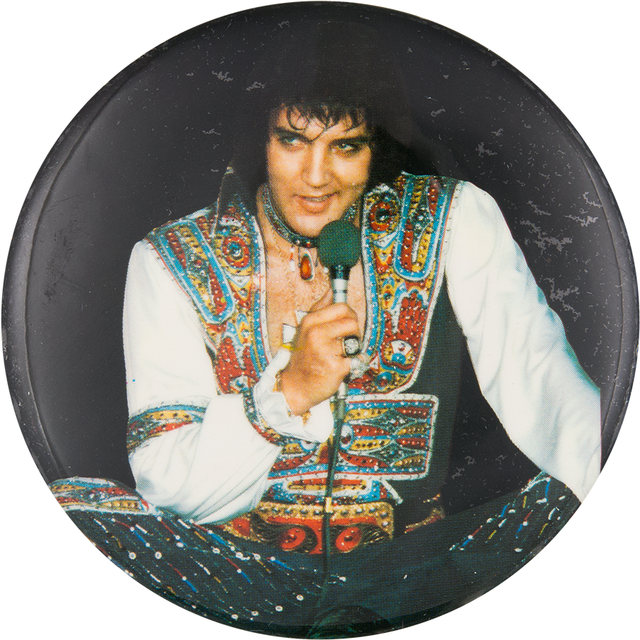 Elvis Presley Performingin Jumpsuit PNG Image