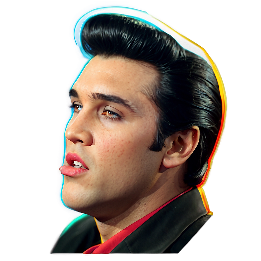 Elvis Presley Side Profile Png Gsu24 PNG Image