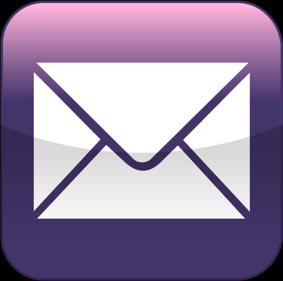 Email App Icon Purple PNG Image