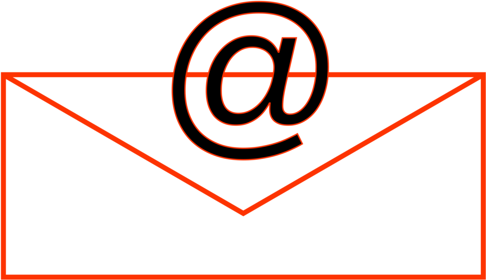 Email Icon At Symbol Outline PNG Image