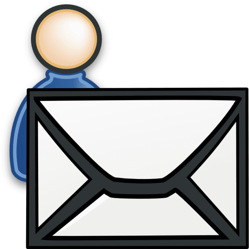 Email Iconwith Person Figure PNG Image