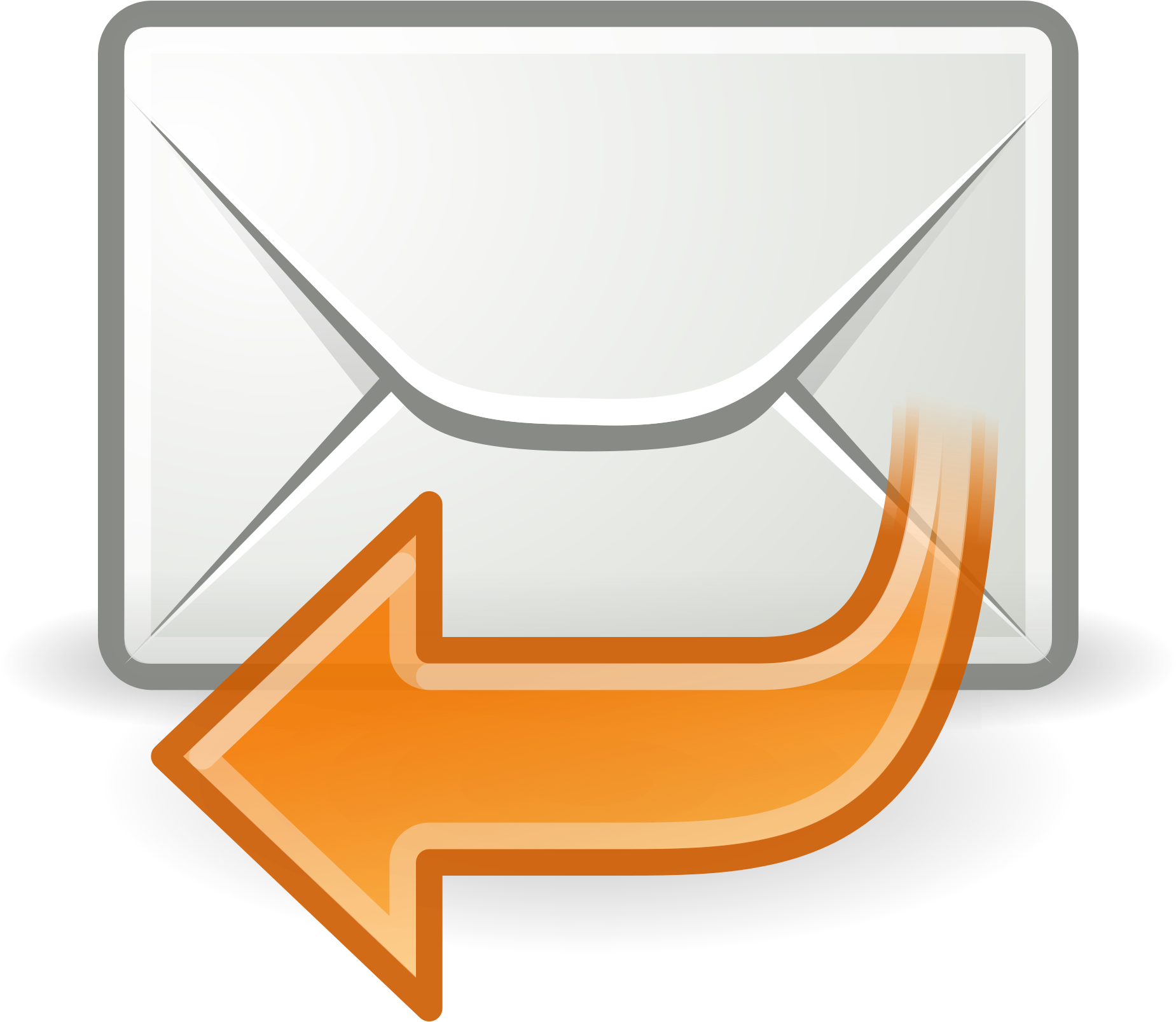 Email Iconwith Reply Arrow PNG Image