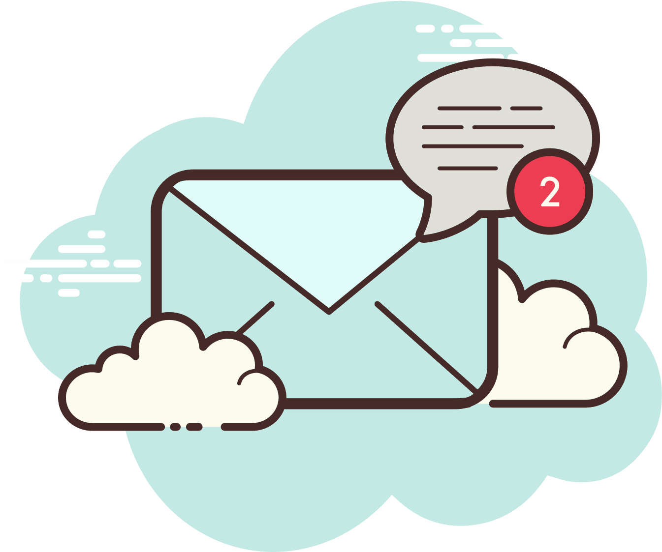 Email Notification Concept PNG Image