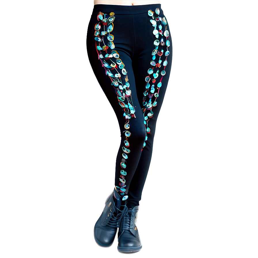 Embellished Leggings Png Htu39 PNG Image