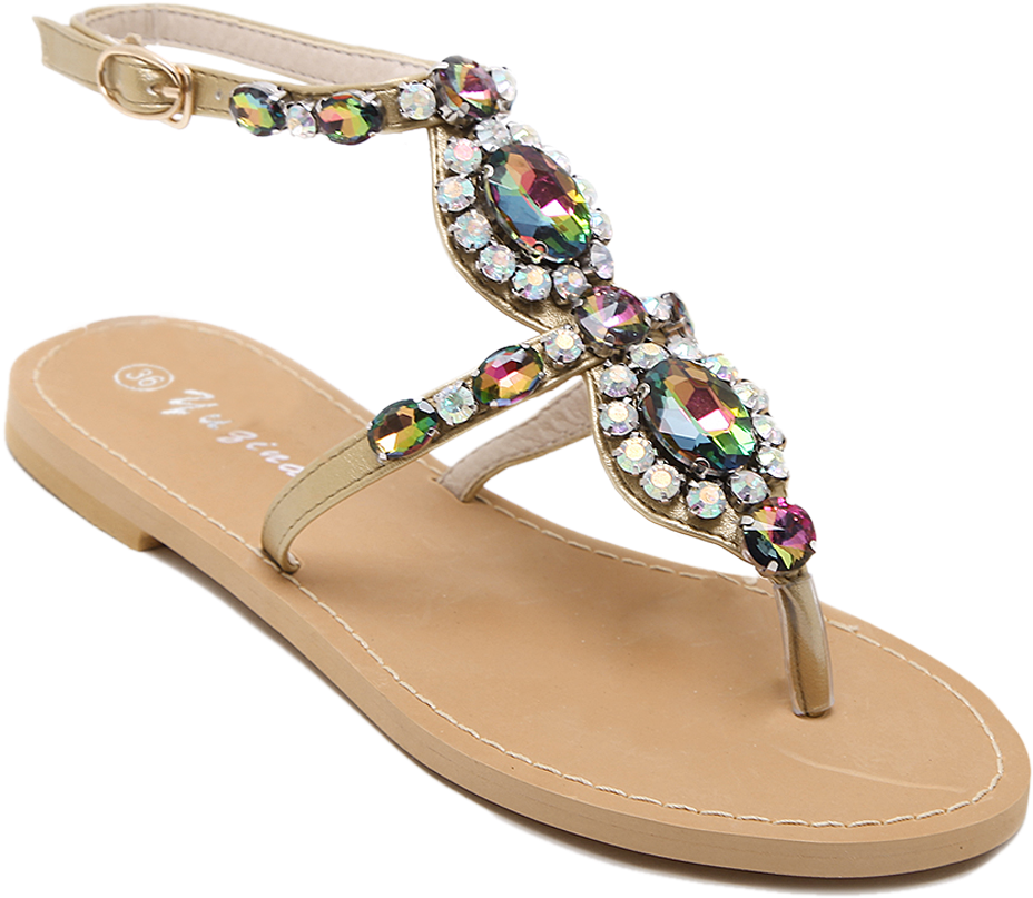 Embellished Thong Sandal PNG Image