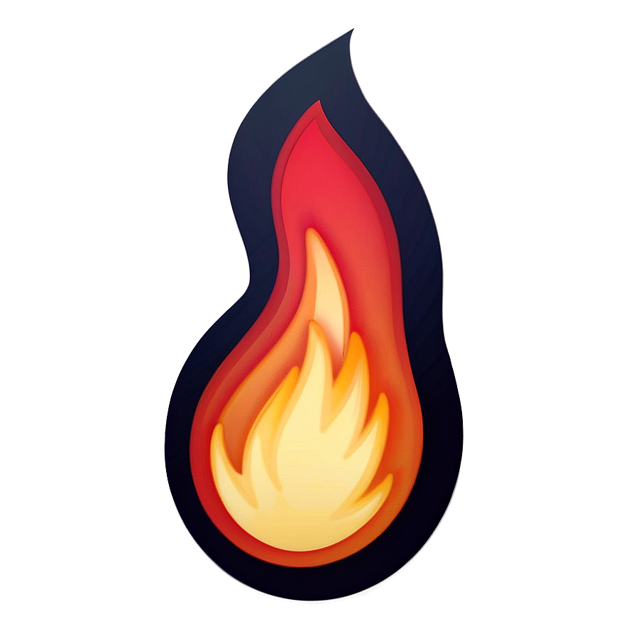 Ember Fire Emoji Illustration Png Bwk49 PNG Image