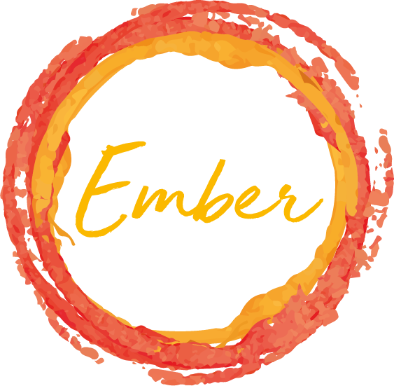 Ember Logo Flame Circle PNG Image