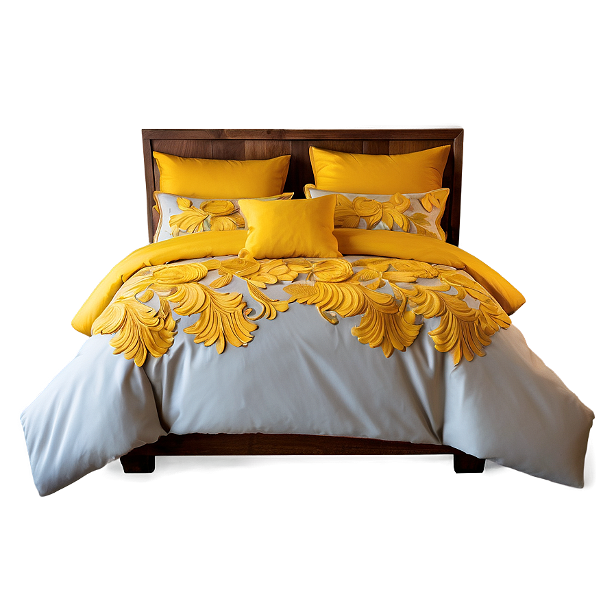 Embroidered Bedding Details Png Cgf39 PNG Image