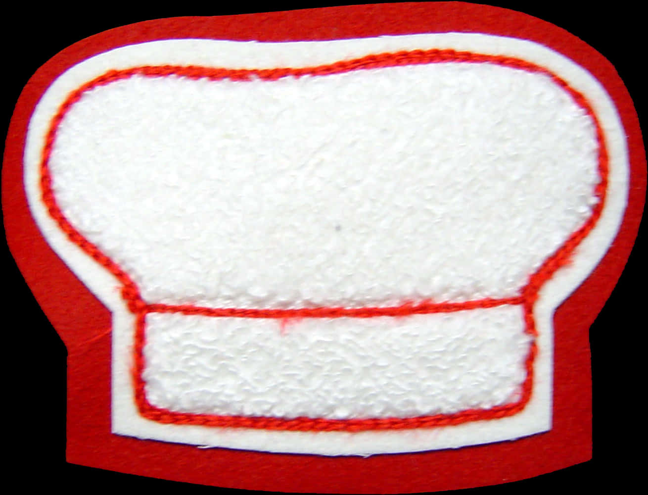 Embroidered Chef Hat Patch PNG Image