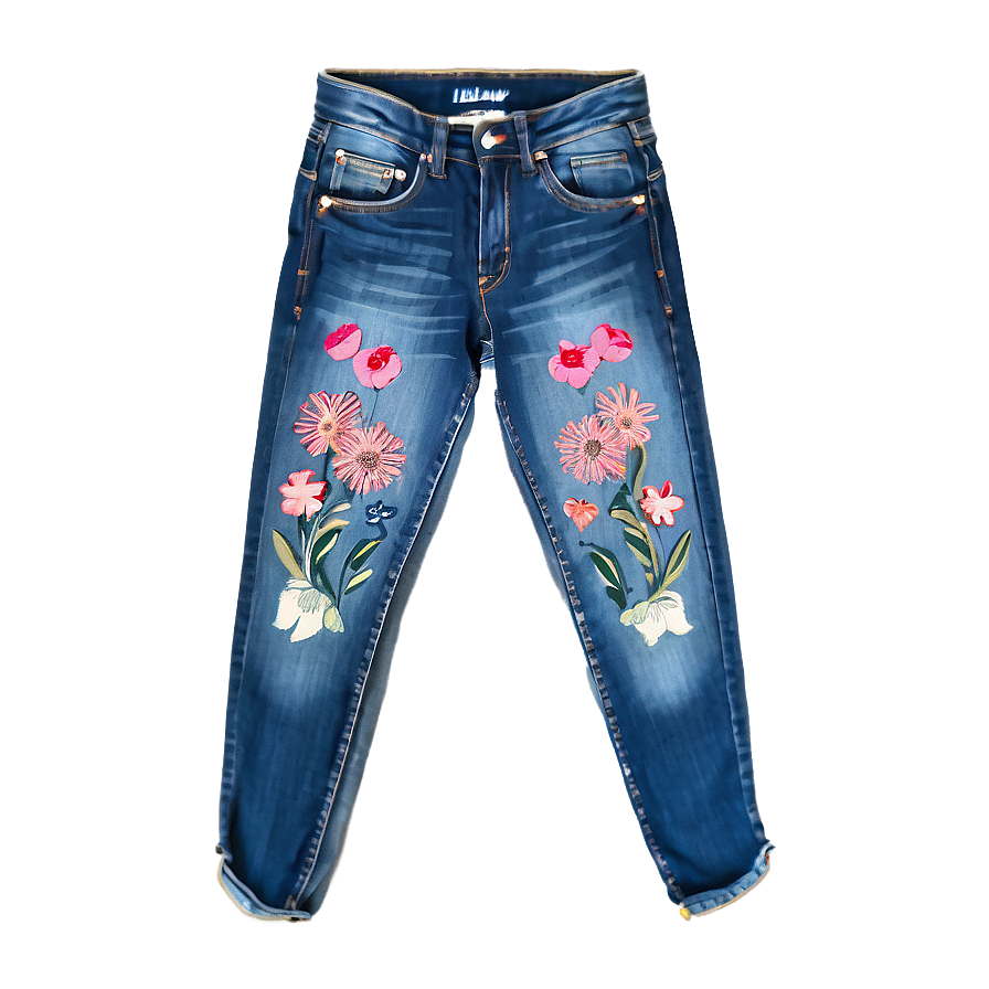 Embroidered Jean Png 06252024 PNG Image