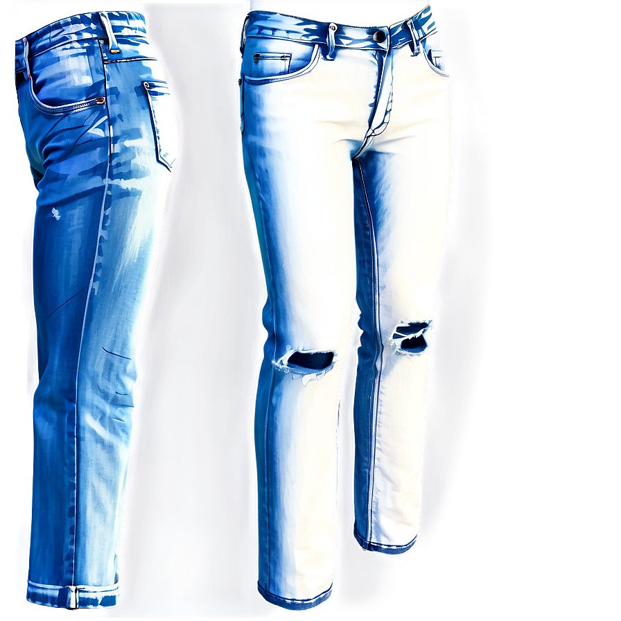 Embroidered Jeans Png Onb59 PNG Image