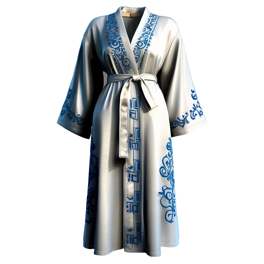 Embroidered Maxi Robe Png Qou PNG Image