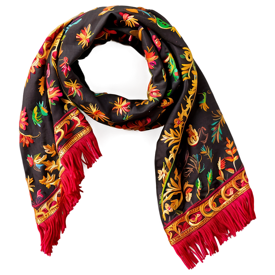 Embroidered Scarf Png Csp PNG Image