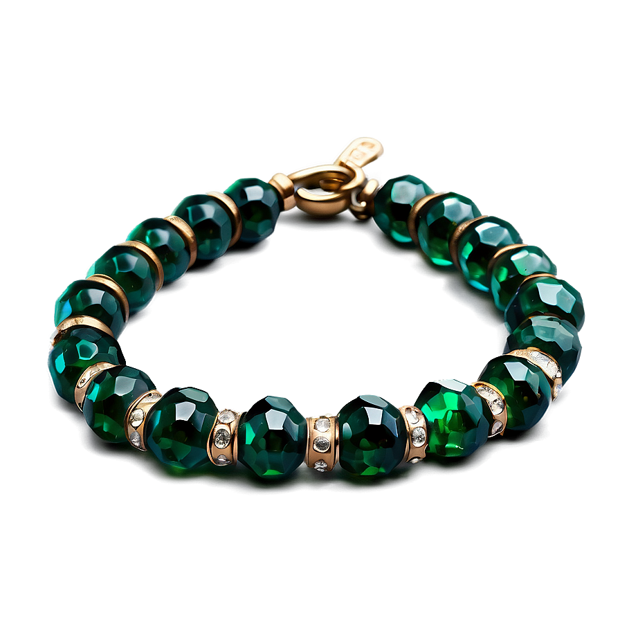 Emerald Bracelet Bead Png 06122024 PNG Image