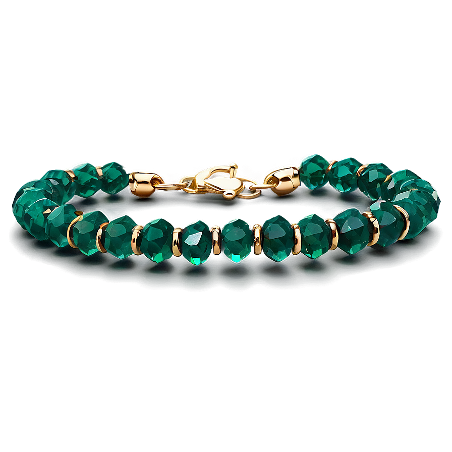 Emerald Bracelet Bead Png Biw PNG Image