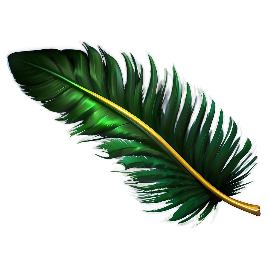 Emerald Feather Plume Png Lno PNG Image