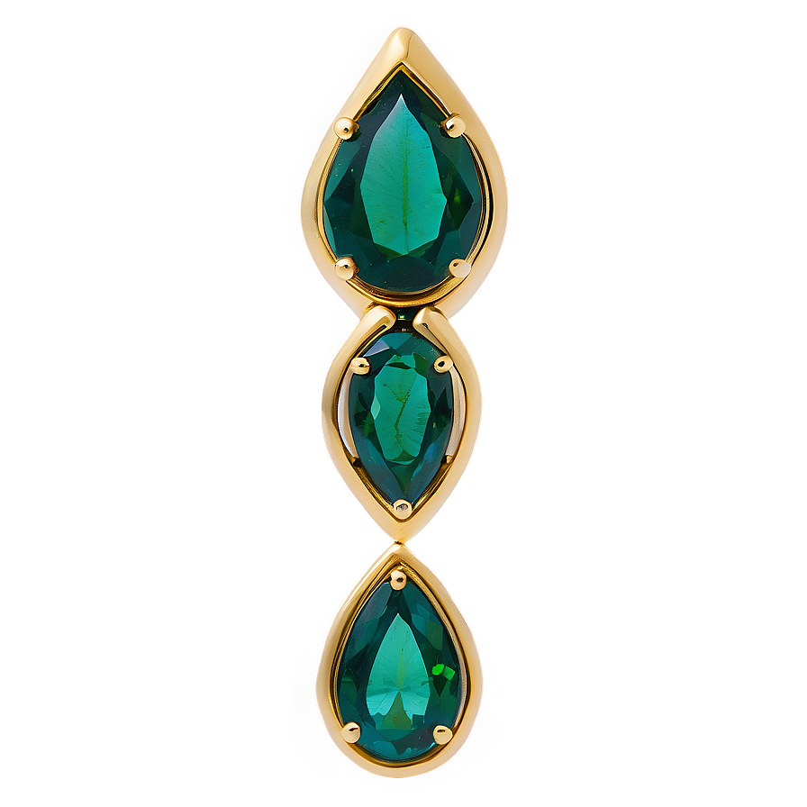 Emerald In Gold Setting Png 52 PNG Image