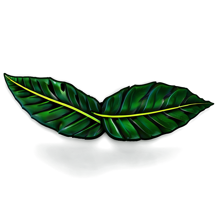 Emerald Leaf Design Png 06122024 PNG Image