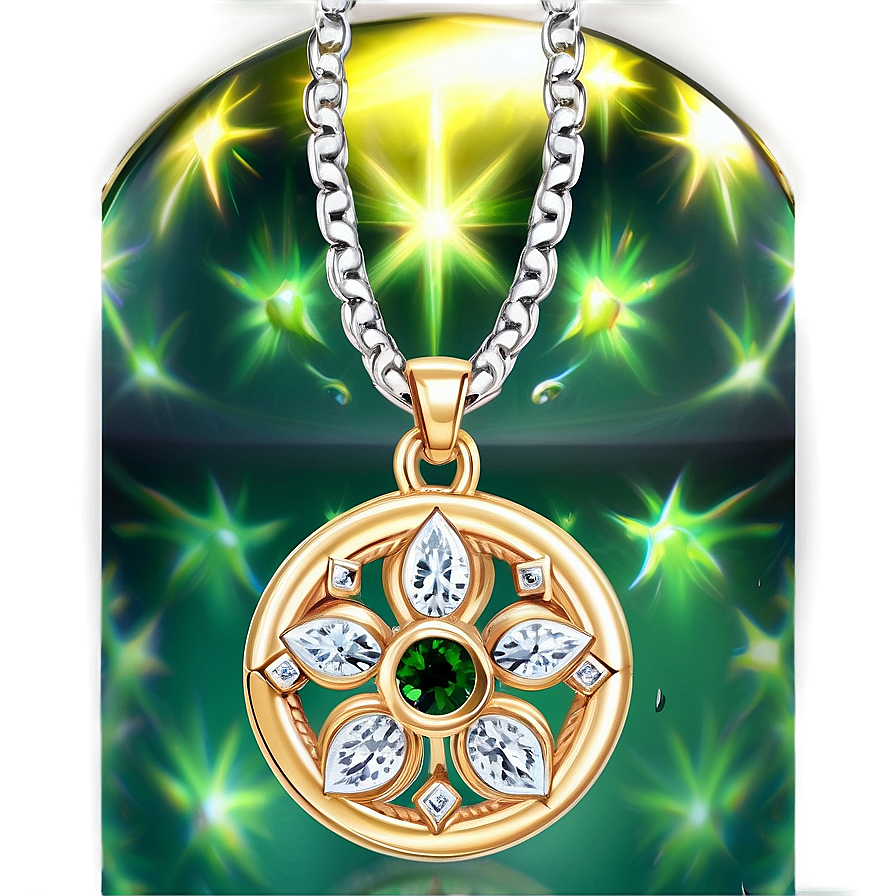 Emerald Necklace Charm Png 50 PNG Image