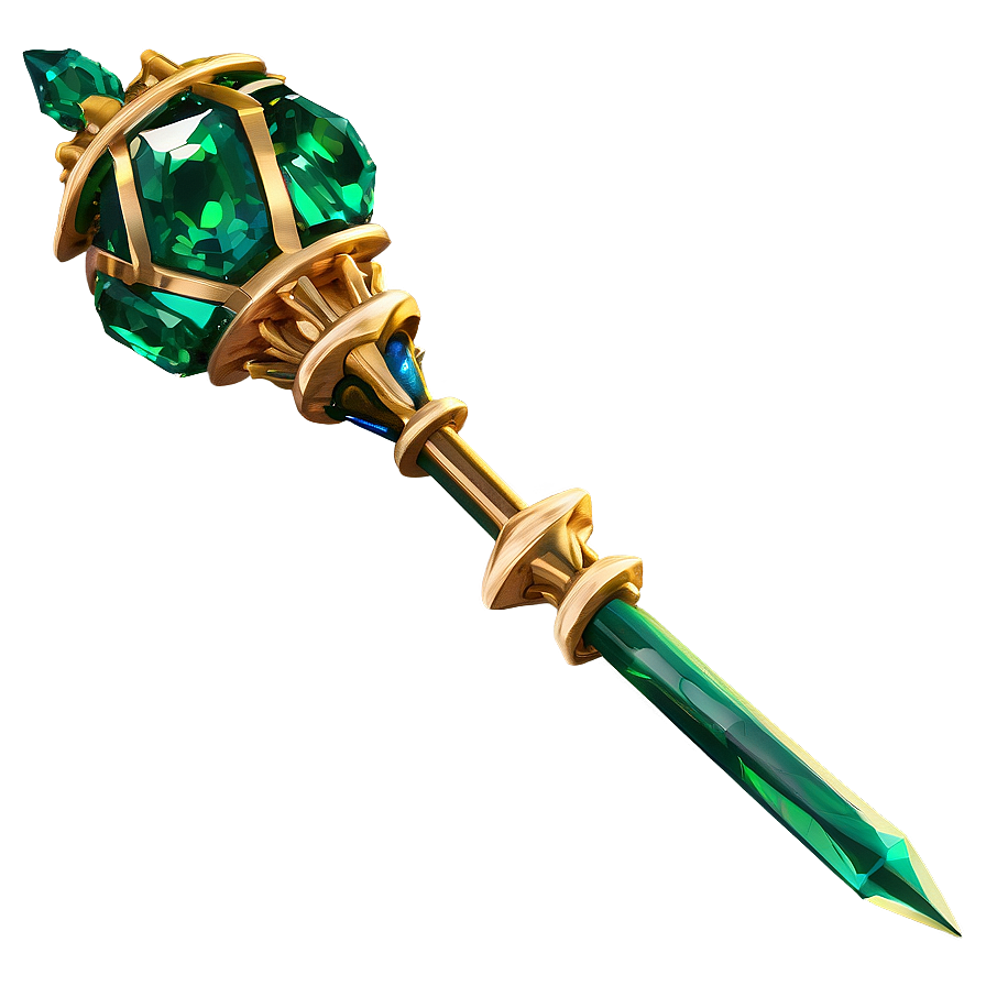 Emerald Scepter Png 06282024 PNG Image